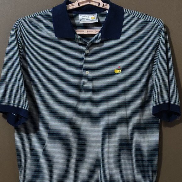 Augusta National Golf Shop 60's 2 Ply Mercerized Master's Golf Polo LARGE - Picture 3 of 7